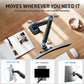 Kyspho Single Monitor Arm for 13 to 34 Inch Screens, Holds 19.8 lbs, Monitor Stand with C-Clamp Tool-Free Mount, Cable Management, Adjustability for Swivel, Tilt, and Rotation, Max 100x100mm