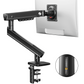 Kyspho Single Monitor Arm for 13-32 Inch Screens,Holds 19.8 lbs, Monitor Stand with Tension Spring,Full Motion Visual Adjustment Monitor Mount,C-Clamp & Grommet Hole,Max 100x100mm