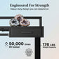 55" X 26" Electric Standing Desk with 2 Drawers & Large Keyboard Tray, Adjustable Sit Stand Computer Desk with 4 4 Memory Presets, C-Clamp Compatible Home Office Desk, Black