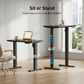 CHITOOMA 32 " Electric Standing Desk, Height Adjustbale Desk with 4 memory preset, for home offices, apartments, and small spaces, black