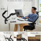 Dual Monitor Mount Desk Stand for 13 to 27 inch Screens Height Adjustable with C Clamp Grommet Mounting Base