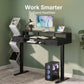 55" X 26" Electric Standing Desk with 2 Drawers & Large Keyboard Tray, Adjustable Sit Stand Computer Desk with 4 4 Memory Presets, C-Clamp Compatible Home Office Desk, Black