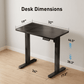 CHITOOMA 32 " Electric Standing Desk, Height Adjustbale Desk with 4 memory preset, for home offices, apartments, and small spaces, black
