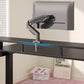 55" X 26" Electric Standing Desk with 2 Drawers & Large Keyboard Tray, Adjustable Sit Stand Computer Desk with 4 4 Memory Presets, C-Clamp Compatible Home Office Desk, Black