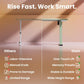 Kyspho Electric Standing Desk with 4 Memory Height Settings, 32" Small Height Adjustbale Desk, Sit Stand Up Desk for Home Office, Green