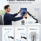 Single Monitor Mount, Articulating Gas Spring Monitor Arm, Adjustable Monitor Stand, Mount with Clamp and Grommet Base Fits 13 to 30 inch LCD Computer Monitors 4.4 to 14.3lbs