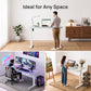 Kyspho Glass Top Electric Standing Desk with USB Charging Ports, 40" x 24" Height Adjustable One-Piece Desk, Sit Stand Computer Desk with Seamless Desktop for Home Office