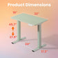 Kyspho Electric Standing Desk with 4 Memory Height Settings, 32" Small Height Adjustbale Desk, Sit Stand Up Desk for Home Office, Green