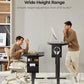 48x24 Inch Electric Standing Desk Adjustable Height with Storage Bag, Ergonomic Computer Stand Up Desk Table with Headphone Hook for Home Office - Walmart.com
