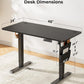 48x24 Inch Electric Standing Desk Adjustable Height with Storage Bag, Ergonomic Computer Stand Up Desk Table with Headphone Hook for Home Office - Walmart.com