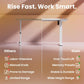 Kyspho Electric Standing Desk with 4 Memory Height Settings, 32" Small Height Adjustbale Desk, Sit Stand Up Desk for Home Office, White