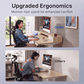 55" X 26" Electric Standing Desk with 2 Drawers & Large Keyboard Tray, Adjustable Sit Stand Computer Desk with 4 4 Memory Presets, C-Clamp Compatible Home Office Desk, Natrual