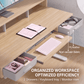 55" X 26" Electric Standing Desk with 2 Drawers & Large Keyboard Tray, Adjustable Sit Stand Computer Desk with 4 4 Memory Presets, C-Clamp Compatible Home Office Desk, Natrual