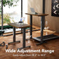 Kyspho 32" Small Electric Standing Desk Adjustable Height, 4 Memory Height Settings, Sit Stand Up Desk for Home Office & Computer Workstation, Black Walnut