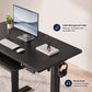 Kyspho 48" x 24" Electric Standing Desk with Keyboard Tray Adjustable Sit Stand up Desk with Headphone Hook & 4 Height Memory Pre-Set Black