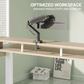 55" X 26" Electric Standing Desk with 2 Drawers & Large Keyboard Tray, Adjustable Sit Stand Computer Desk with 4 4 Memory Presets, C-Clamp Compatible Home Office Desk, Natrual