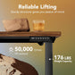 Kyspho 32" Small Electric Standing Desk Adjustable Height, 4 Memory Height Settings, Sit Stand Up Desk for Home Office & Computer Workstation, Black Walnut
