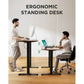 ‎55x24 Inch Electric Standing Desk with Monitor Stand Height Adjustable, Computer Stand Up Desk Table for Home Office , Rustic - Walmart.com