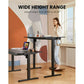 Adjustable Height Electric Standing Desk with Double Drawers, 55x28 inch Sit Stand Up Desk Computer Workstation for Home Office, Black - Walmart.com