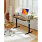 Adjustable Height Electric Standing Desk with Double Drawers, 55x28 inch Sit Stand Up Desk Computer Workstation for Home Office, Vintage Brown - Walmart.com