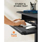 Electric Standing Desk with Keyboard Tray, Adjustable Height Sit Stand Up Desk, Home Office Desk Computer Workstation 55x28 Inches, Black - Walmart.com