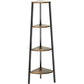 Corner Bookshelf, Corner Shelf Standing, Corner Storage Shelf Stand, Shelving Unit, Display Rack for Bedroom, Living Room, Office, Kitchen, Rustic Brown 4 Tier - Walmart.com