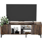 Adjustable Corner TV Stand Console Table for TVs up to 75 Inch with 3 Assembly Options, Mid-Century Retro Entertainment Center with Adjustable Storage Shelf,  Holds up to 110 lbs - Walmart.com