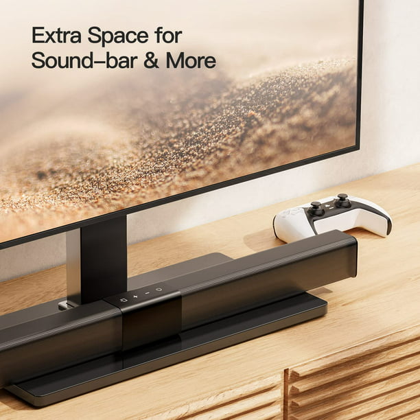 TV Stand Mount, Table Top TV Stand for 37 to 70 inch LCD LED TVs, Height Adjustable Universal Swivel TV Stand with Tempered Glass Base, Max 600x400mm - Walmart.com