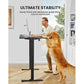Height Adjustable Electric Standing Desk, 55 x 28 Inches Sit Stand up Desk, Memory Computer Home Office Desk, Black - Walmart.com