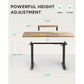 ‎55x24 Inch Electric Standing Desk with Monitor Stand Height Adjustable, Computer Stand Up Desk Table for Home Office , Rustic - Walmart.com