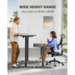 Height Adjustable Electric Standing Desk, 55 x 28 Inches Sit Stand up Desk, Memory Computer Home Office Desk, Black - Walmart.com