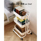 Metal Rolling Utility Cart 3-Tier, Heavy Duty Storage Cart with 2 Lockable Wheels, Multifunctional Mesh Organization Cart for Kitchen Dining Room Living Room (White) - Walmart.com